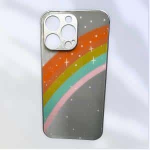 Maska Color Stars za iPhone 14 pro srebrna