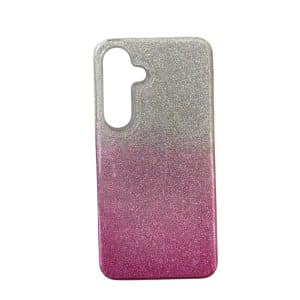 Maska Crystal Dust za Samsung S25 roze srebrna
