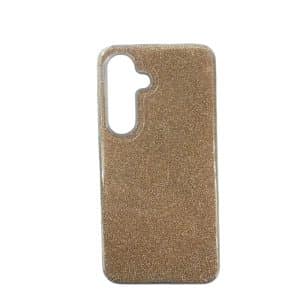 Maska Crystal Dust za Samsung S25 zlatna