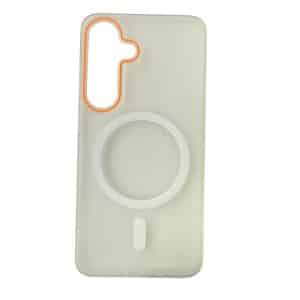 Maska Matte Magsafe za Samsung S25 bela