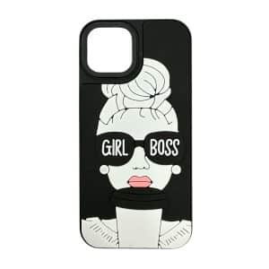 Maska Rubber Print za iPhone 15 girl boss