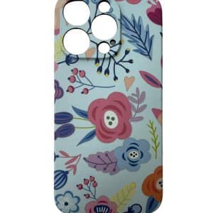 Maska Svetleca print za iPhone 15 pro flowers4