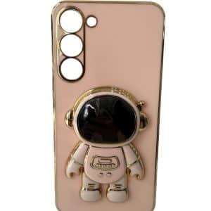 Maska astronaut stand za Samsung S23 plus roze