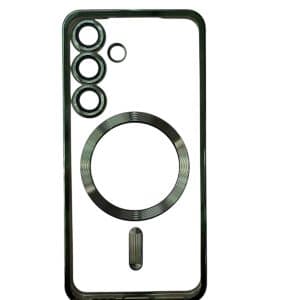 Maska metalik magsafe za Samsung S25 zelena