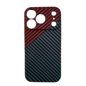 Maska carbon thin za iPhone 17 pro max crvena