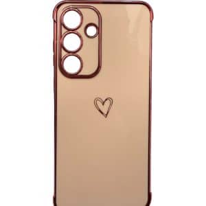 Maska Elegant heart za Samsung S24 fe roze