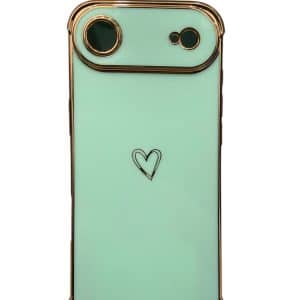 Maska Elegant heart za iPhone 17 air mint
