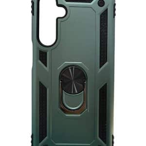 Maska Defender ring za Samsung A56 zelena