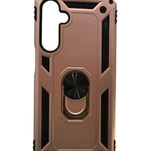 Maska Defender ring za Samsung A56 roze