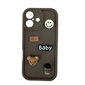 Maska Coffee bear za iPhone 16 braon